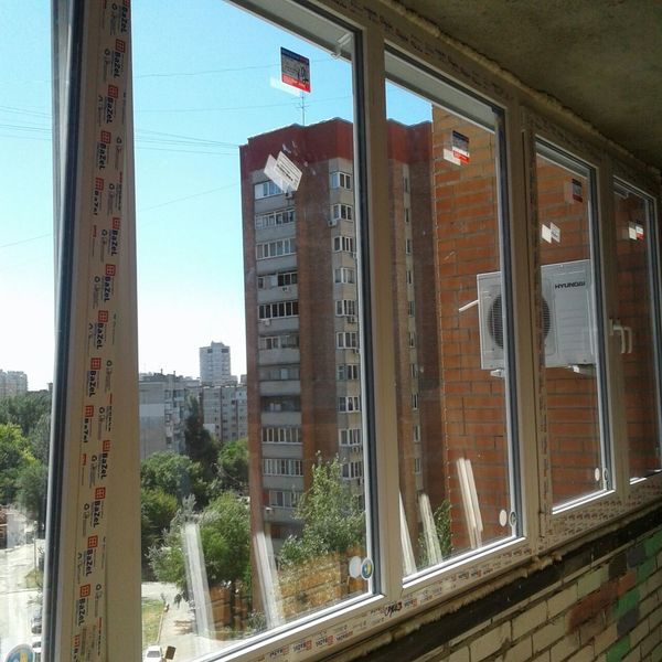 Остекление балкона немецкими окнами kbe 58 в городе ростов-н.