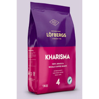 Кофе в зёрнах LOFBERGS "Kharisma", 1 кг, арабика 100%, Швеция, 41368