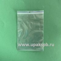 Пакет zip-lock 12х17 45 мкм Гриппер с европодвесом