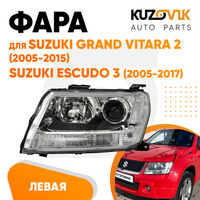 Фара левая механическая (5дв) Suzuki Grand Vitara 3 (2005-2012) KUZOVIK