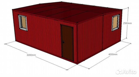 Вагончик 6x4х2,5 м