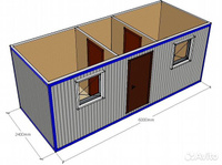 Вагончик распашной 6 х 2.4 х 2.5 м