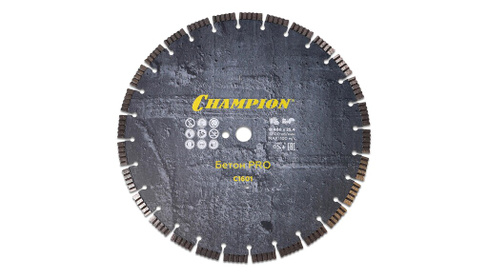 Диск алмазный CHAMPION бетон PRO 400/25,4/12 Concrete Crunch (железобетон, старый бетон)