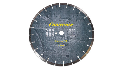 Диск алмазный CHAMPION бетон ST 350/25,4/10 Concremax (старый бетон, ж/б с наполн.сред.тв)