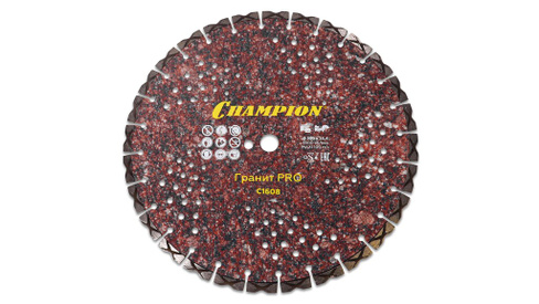 Диск алмазный CHAMPION гранит PRO 350/25,4/10 Laser Granitek (гранит твёрдый)