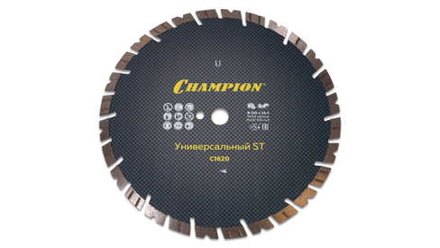 Диск алмазный CHAMPION универсальный ST 350/25,4/14 Fast Gripper (бетон, кирпич, тротуарная плитка)