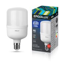 Лампа светодиодная «Ergolux» LED HW 65W, 550Вт (Е27/Е40) 6500К (1/5/20шт) /14330/891698