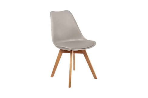 Стул для кафе Eames Bon FR 0216 Экокожа латте