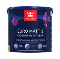 Краска EURO MATT 3 А гл/мат 2,7л TIKKURILA