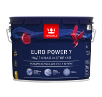 Краска EURO POWER 7 А мат 9л TIKKURILA