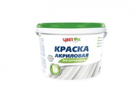 Краска акриловая ЦветОк для интерьеров и вл.помещений 3кг