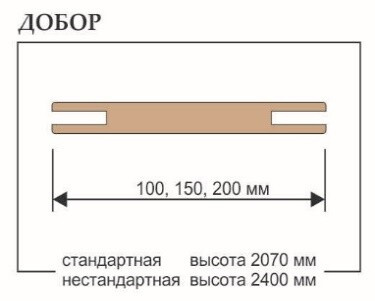 Планка доборная №2/2 200х10х2400 мм Barhat White