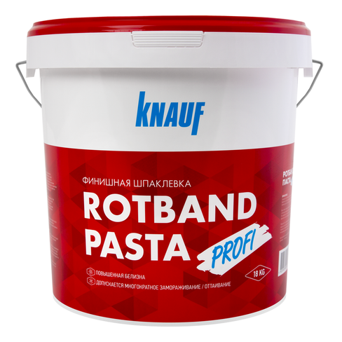 Шпатлевка финишная KNAUF ROTBAND PASTA PROFI 18кг (ведро33)