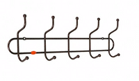 Вешалка настенная Дружба 5 (5 крючков) Серая