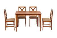 Обеденная группа Хадсон (стол + 4 стула) Hudson Dining Set Эспрессо