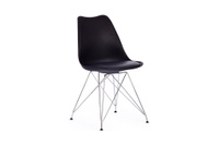 Стул обеденный Tulip iron chair (mod.EC-123) Пластик черный