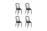 Стул обеденный (mod. PL62) (комплект 4 шт.) Thonet Пластик черный