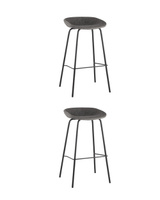 Стул барный Beetle Lite PU серый 2 шт Комплект из двух стульев Stool Group Beetle Lite PU серый, металлический каркас, ч