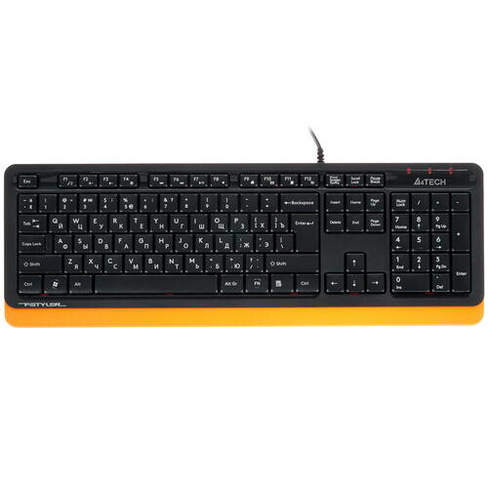 Клавиатура A4Tech FstylerFK10Black/Orange