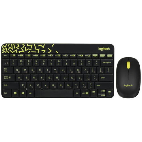 Клавиатура и мышь Logitech MK240NanoBlack