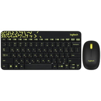 Клавиатура и мышь Logitech MK240NanoBlack