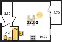 Продажа однокомнатной квартиры 23.00/16.20/16.20 4/5 Тургеневское шос., д. 33/5/34 Корпус 34