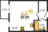 Продажа однокомнатной квартиры 23.00/16.20/16.20 4/5 Тургеневское шос., д. 33/5/36 Корпус 36