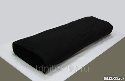 Бязь гладкокрашеная черная ширина 150 см (арт.262)