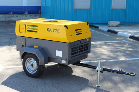 Передвижной электрический компрессор Atlas Copco XA77E