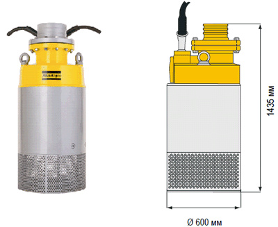 Насос погружной Atlas Copco WEDA100N