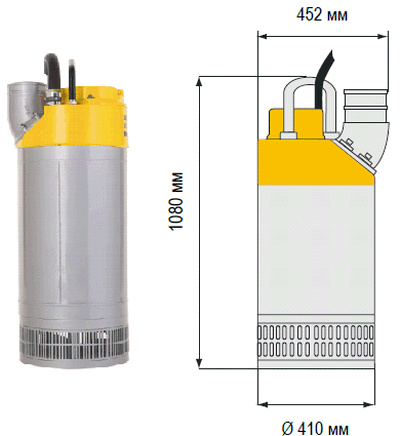 Насос погружной дренажный Atlas Copco WEDA90L