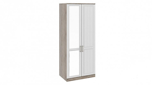 Шкаф для одежды с 1-ой глухой и 1-ой зеркальной дверями «Прованс»СМ-223.07.