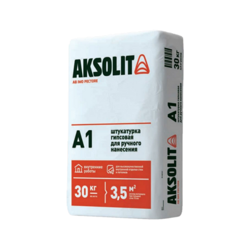 Штукатурка гипсовая Aksolit А1 /30кг,под.40 шт