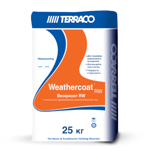 Однокомпонентное цементное гидроизоляционное покрытие Weathercoat RW