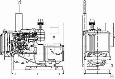 Дизельный генератор (ДГУ) 200 кВт АД-200-Т400