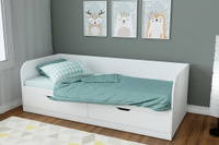 Подростковая кровать Сакура 190х80 цвет белый