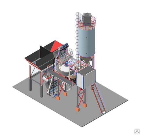 Быстромонтируемый бетонный завод Волга-30