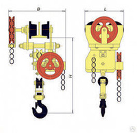 Таль ручная червячная передвижная Tor ТРЧП 3,2 т 3 м ВБИ