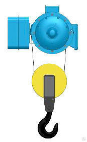 Тельфер электрический канатный стационраный на пальцах Серия Т02, T35