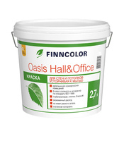 Краска водно-дисперсионная моющаяся Finncolor Oasis Hall&Office 2,7л база А