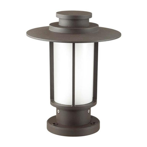 Уличный светильник на столб Odeon MITO 4047/1B E27 18W белый/коричневый