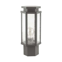 Уличный светильник на столб Odeon GINO 4048/1B E27 100W темно-серый/белый