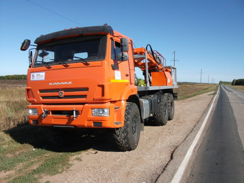 Агрегат заглубления анкеров АЗА-3М на шасси Камаз 43118