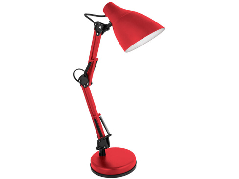 Настольная лампа Camelion KD-331 Красный, металл / Красный, пластик