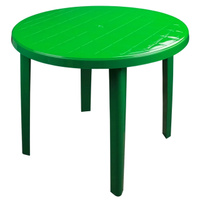 Стол круглый 90х75см зелёный/лайм пластик