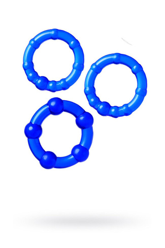 A-Toys by Toyfa - Набор эрекционных колец, 3.5 и 3.2 см (синий)
