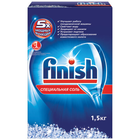 Соль для смягчения воды и удаления накипи в посудомоечных машинах 15 кг FINISH 3012703