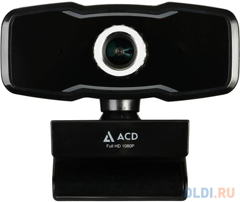 WEB Камера ACD-Vision UC500 CMOS 2МПикс, 1920x1080p, 30к/с, микрофон встр., USB 2.0, универс. крепление, черный корп. RT