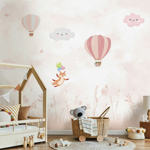 Фотообои ООО Ортограф Clouds and balloons