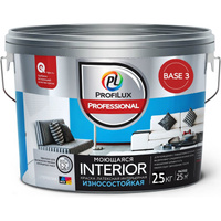 Моющаяся латексная воднодисперсионная краска для стен и потолков Profilux Professional INTERIOR